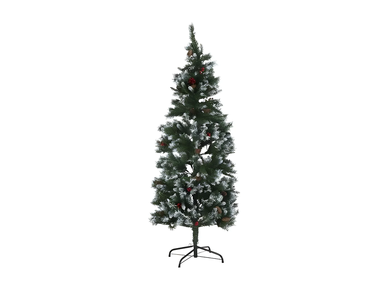 Sapin de Noël Métal vert PE(80x80x183cm)
