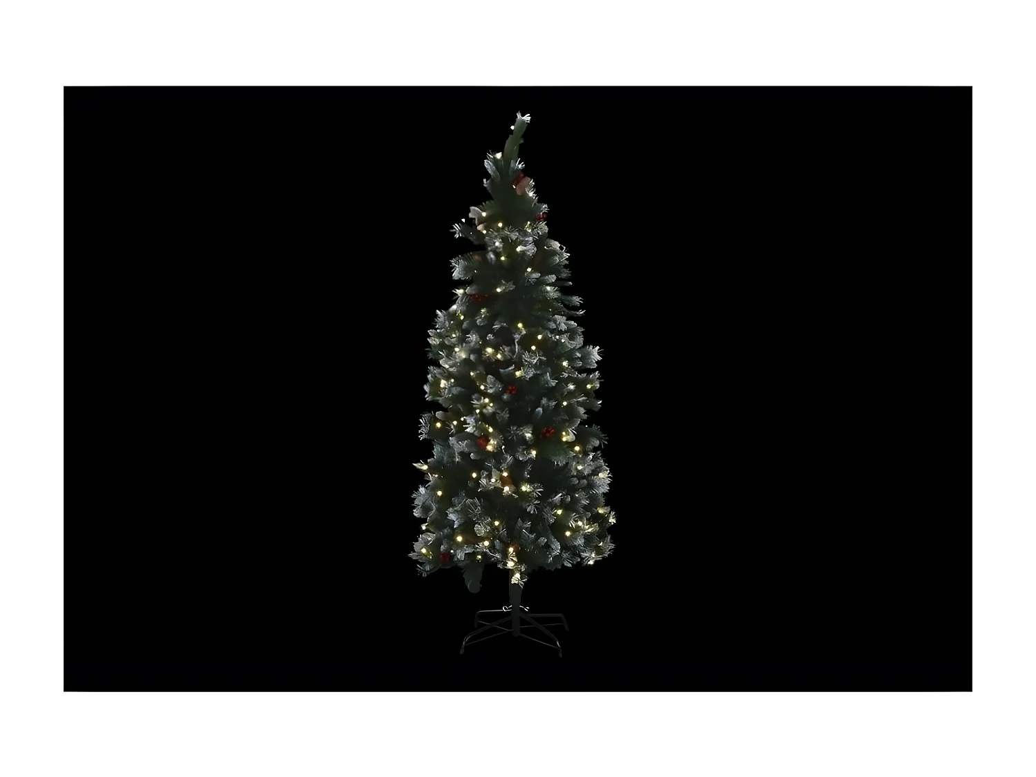 Sapin de Noël Métal vert PE(80x80x183cm)