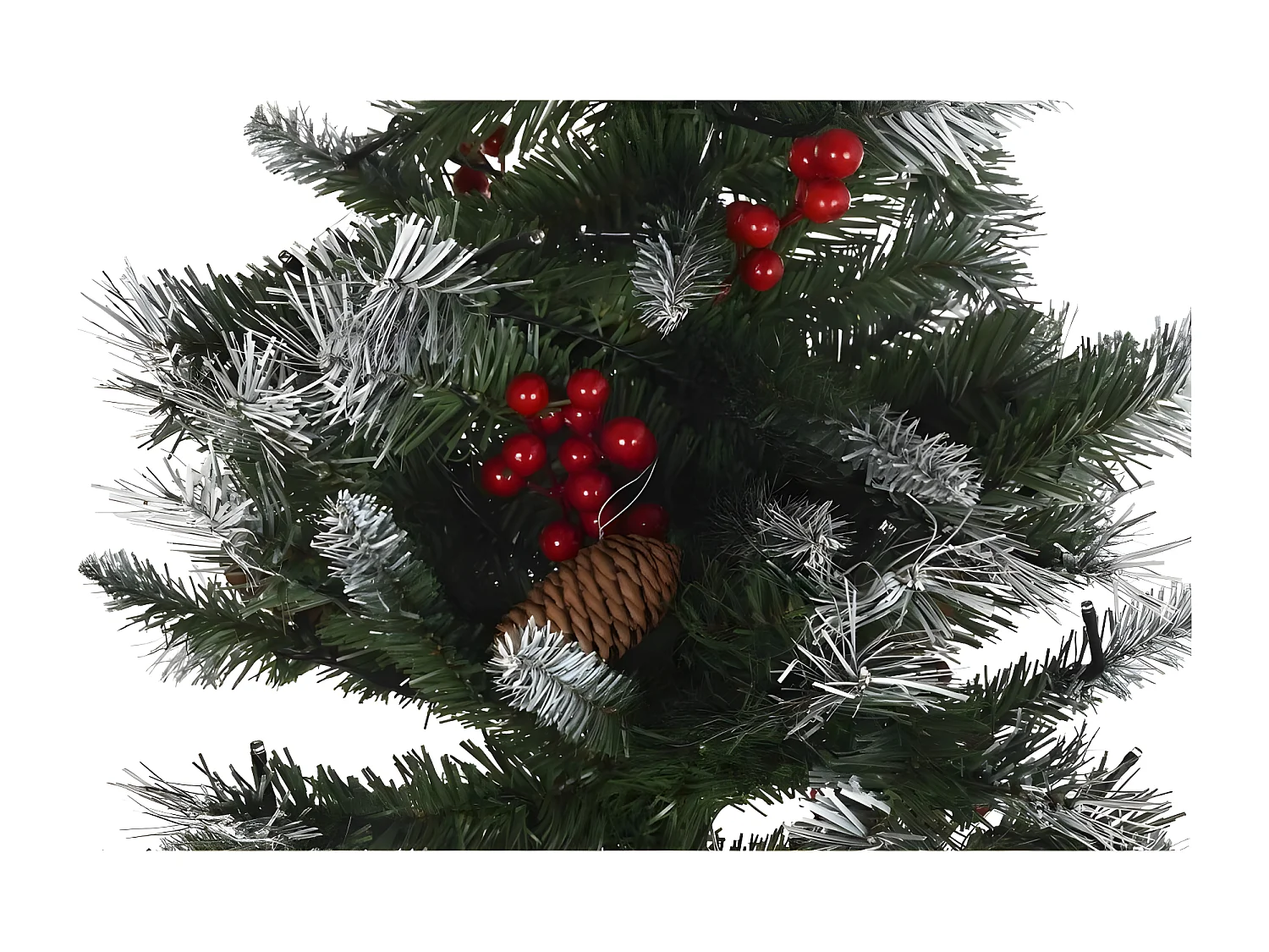 Sapin de Noël Métal vert PE(80x80x183cm)