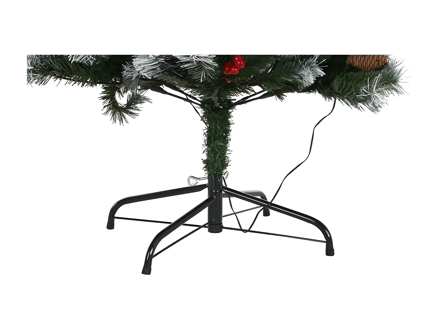 Sapin de Noël Métal vert PE(80x80x183cm)