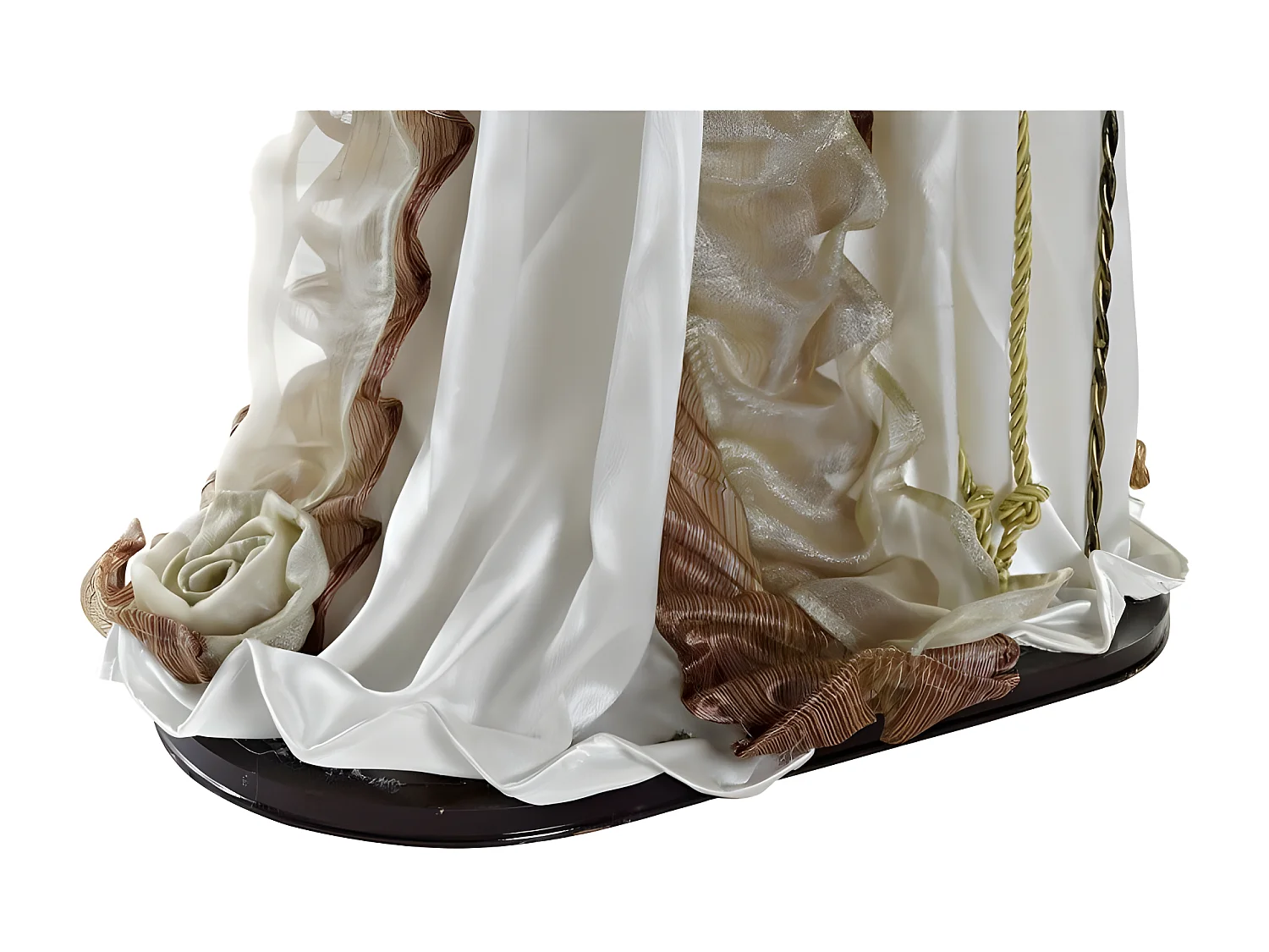 Décorations de Noël blanc doré plastique 48x28x90cm