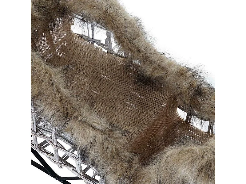 Décorations de Noël Renne osier(58x30x30cm) - Lot de 3