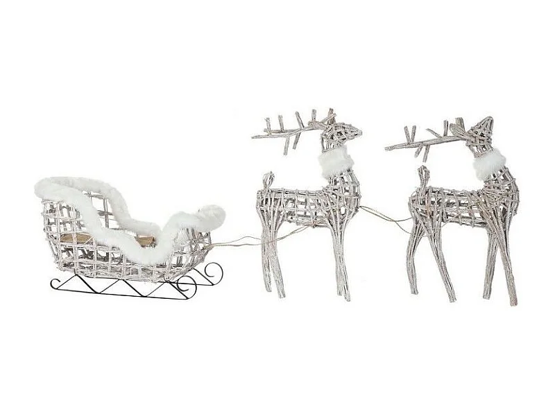 Décorations de Noël Lumière LED osier(60x30x37cm)