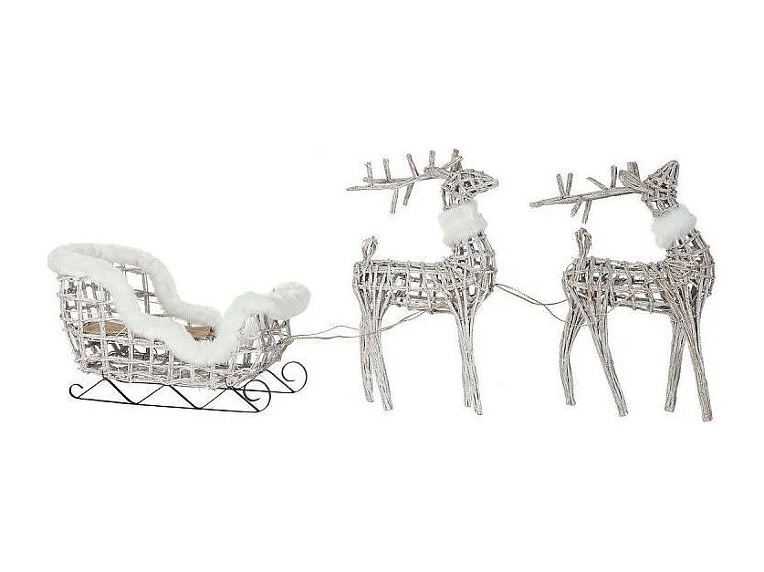 Décorations de Noël Lumière LED osier(60x30x37cm)