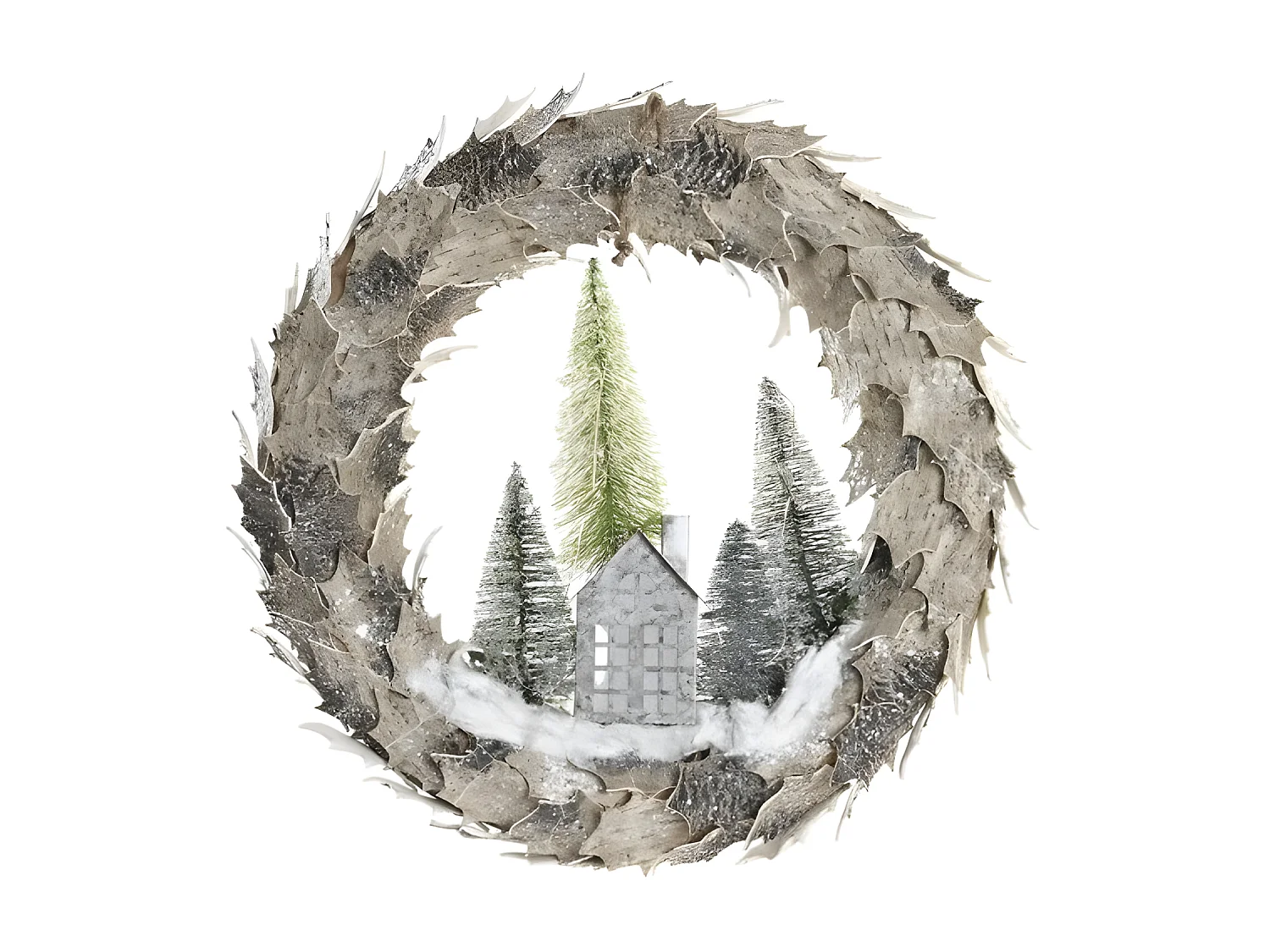 Guirlande de Noël Lumière LED Maisons(46x7,5x46cm)