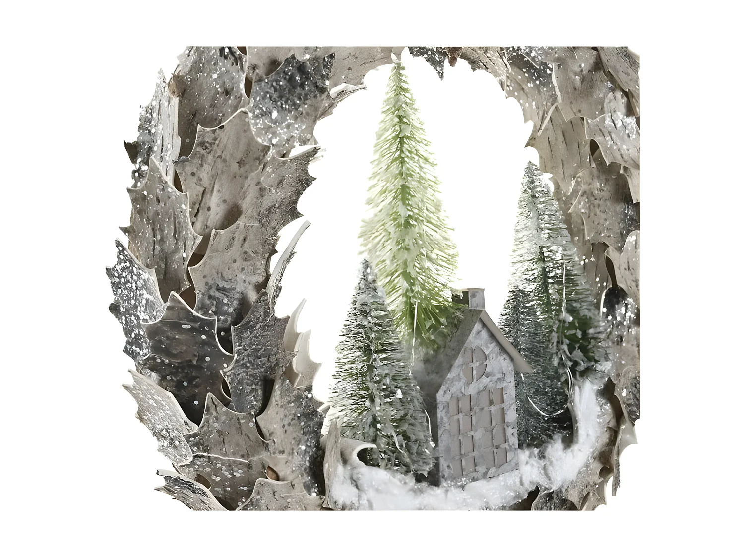 Guirlande de Noël Lumière LED Maisons(46x7,5x46cm)