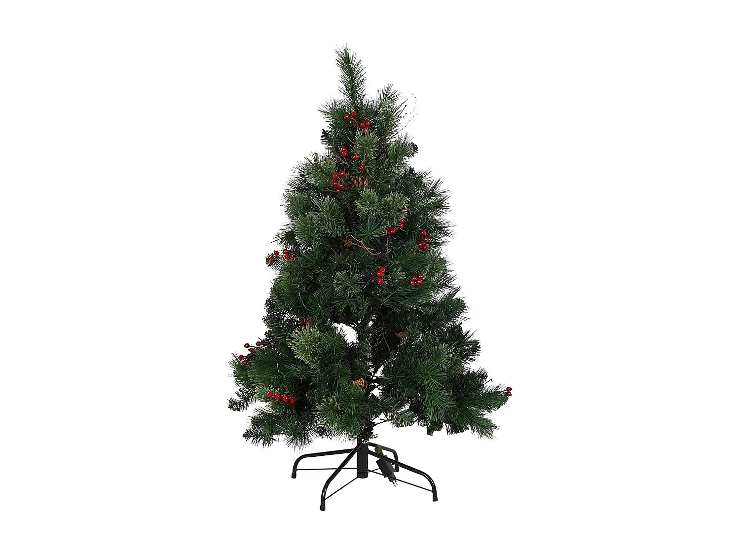 Sapin de Noël DKD Home Decor PVC Vert LED 80x80x120 cm – Décoration lumineuse originale