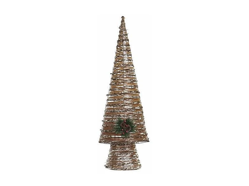 Sapin de Noël Multicouleur Cuivre Naturel plastique 32x18x100cm - Lot de 3