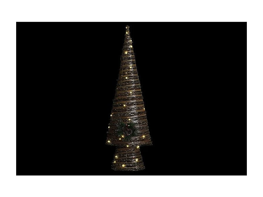 Sapin de Noël Multicouleur Cuivre Naturel plastique 32x18x100cm - Lot de 3