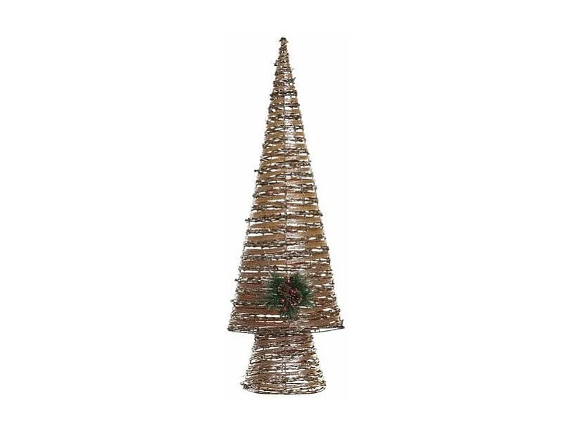 Sapin de Noël Multicouleur Cuivre Naturel plastique 32x18x100cm - Lot de 3