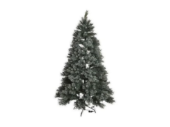 Schneebedeckter LED-Weihnachtsbaum 120 cm aus grünem PVC - Originelle Lichtdekoration DKD Home Decor