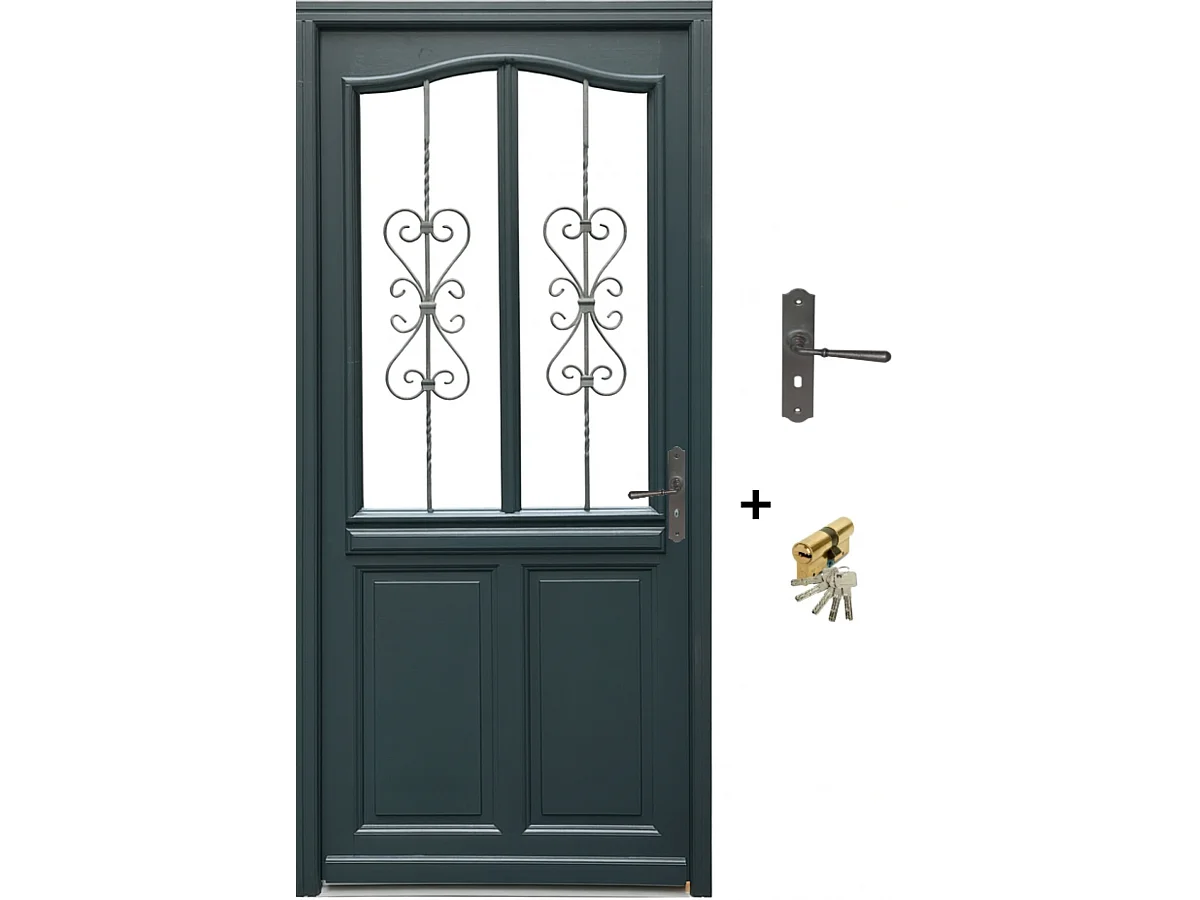 Puerta de Entrada Exo de Madera Modelo 'sabrina' 215X90 Zurda con Manilla y Barril sin manilla