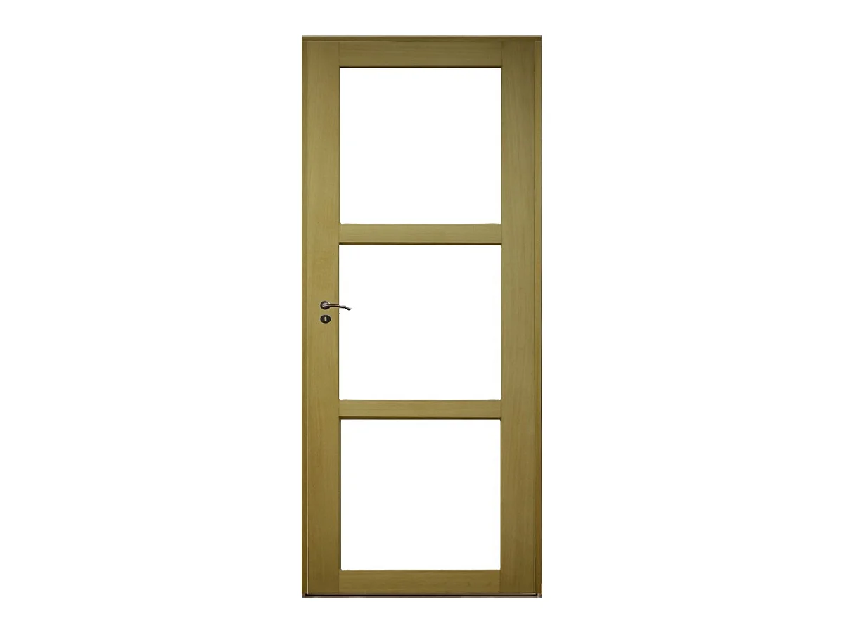 Bloc Porte Ayous Vitrage Transparent H204 X L83 Poussant Droite Cotes Tableau Gd Menuiseries