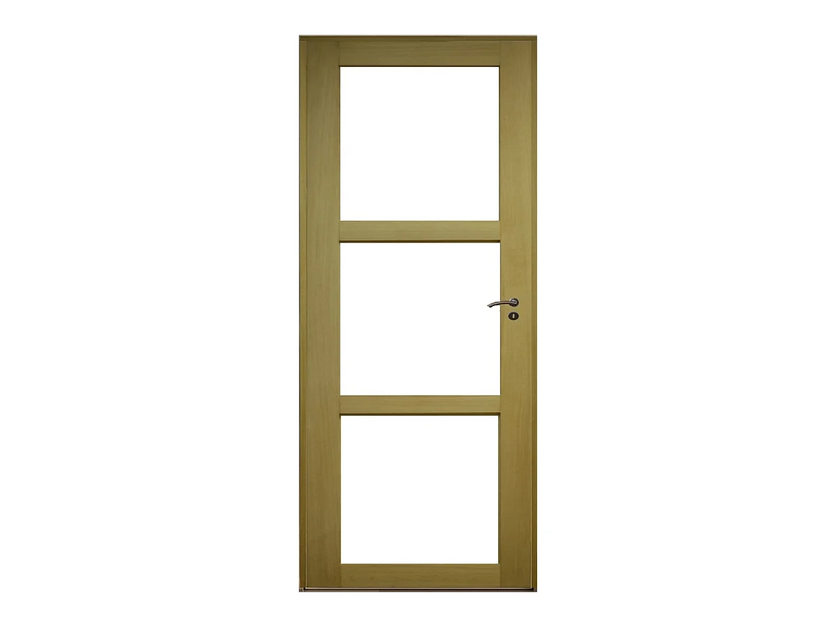 Bloc Porte Ayous Vitrage Transparent H204 X L83 Poussant Gauche Cotes Tableau Gd Menuiseries