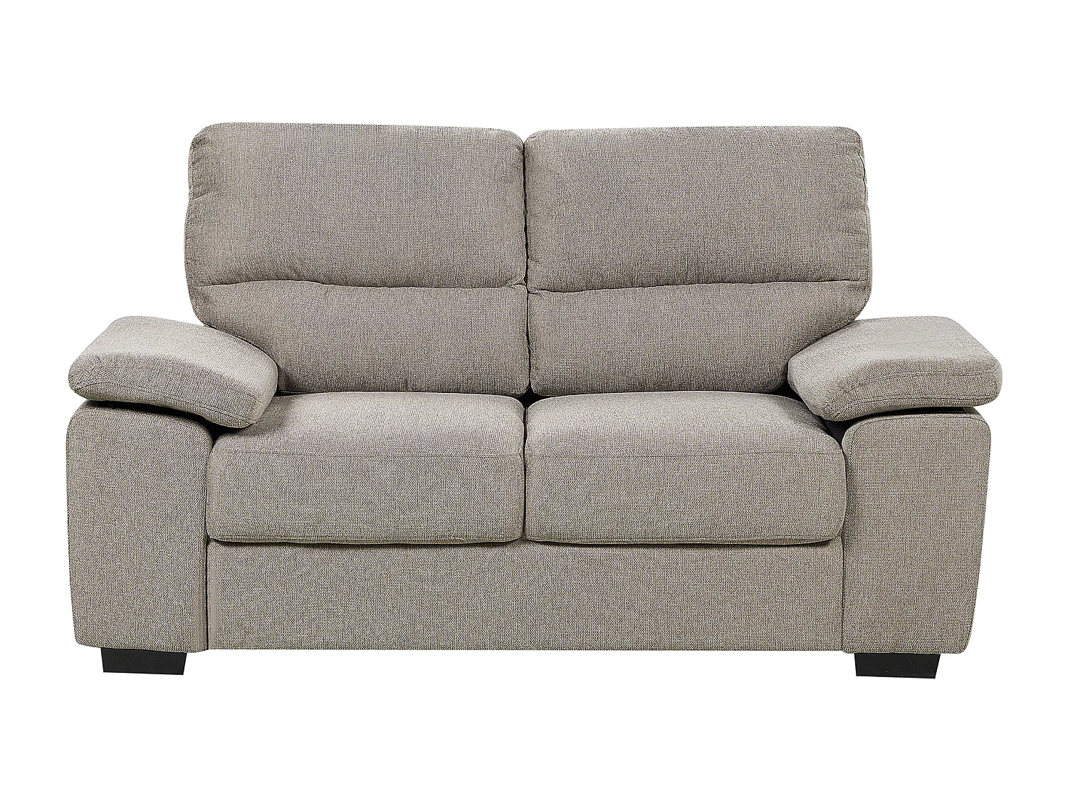 Canapé 2 places VOGAR Tissu Marron clair