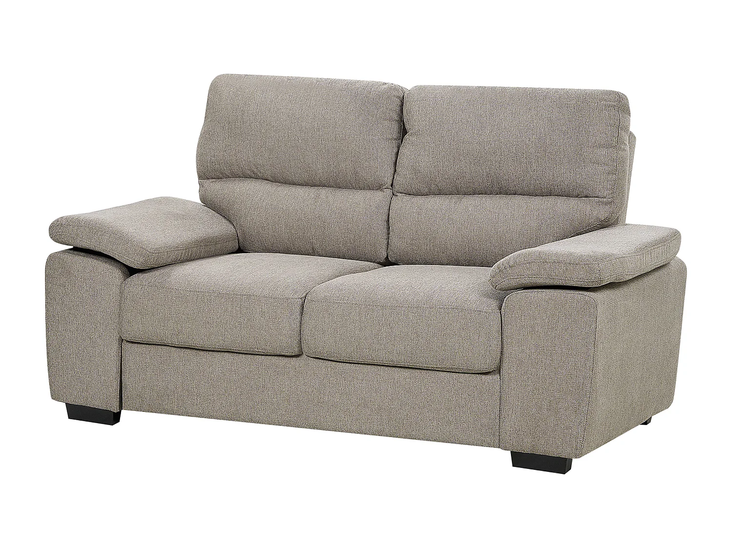 Canapé 2 places VOGAR Tissu Marron clair