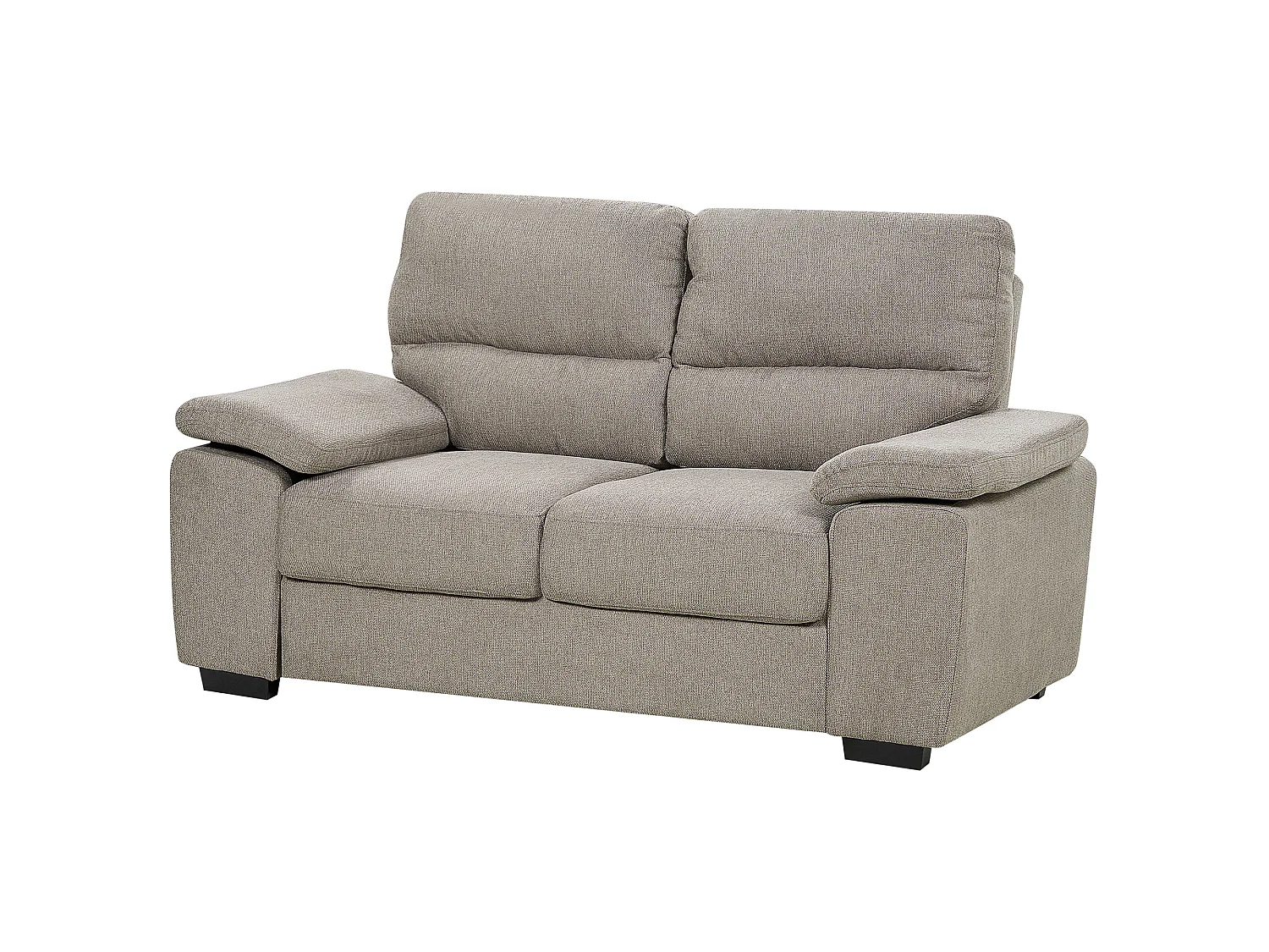 Sofa 2 Seater VOGAR Fabric Light Brown