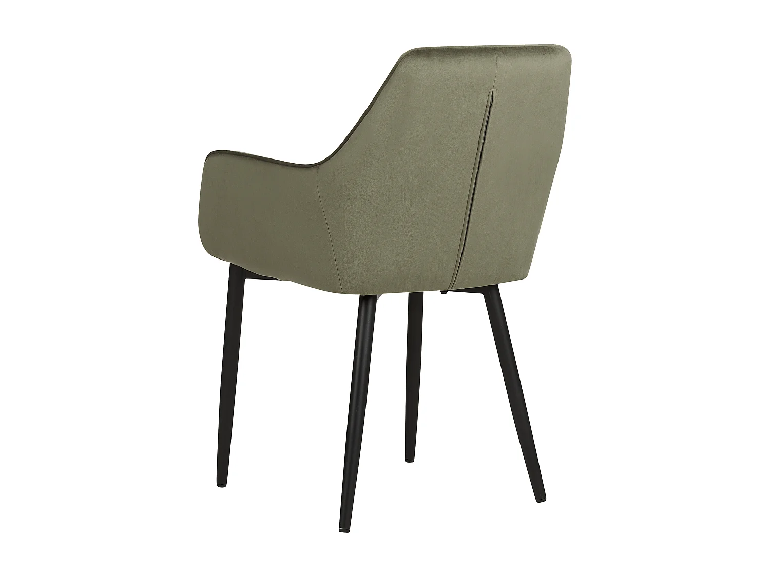 Conjunto de 2 cadeiras de jantar WELLSTON Veludo Verde-oliva