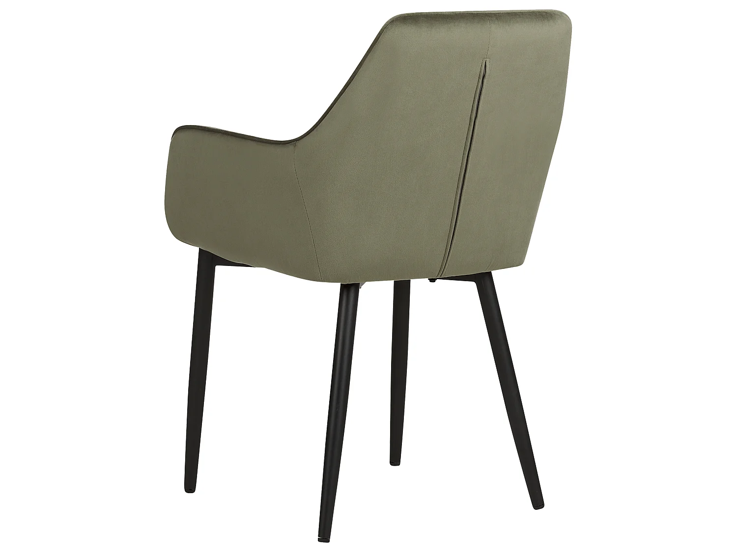 Set of 2 Dining Chairs WELLSTON Velvet Olive Green