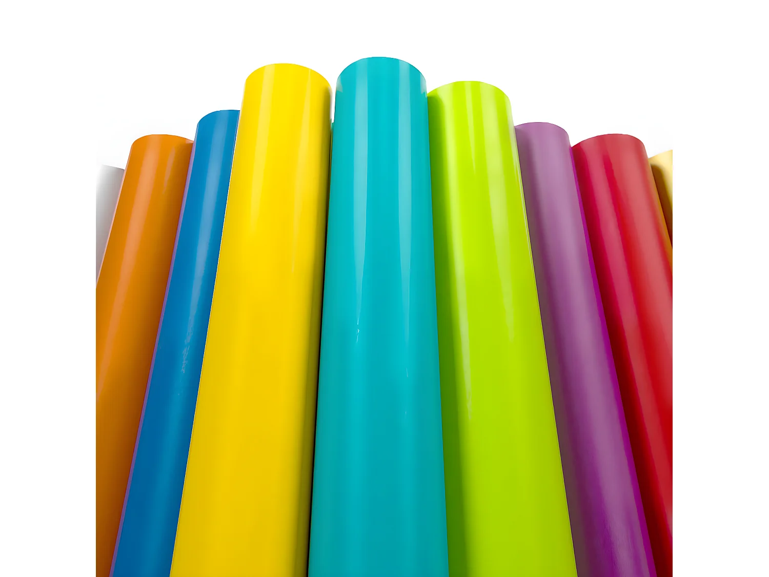 Rouleau adhésif décoratif Vinyle au Mètre - Sticker Lavable Imperméable Mur Cuisine Meubles - 60cmx50m - Orange