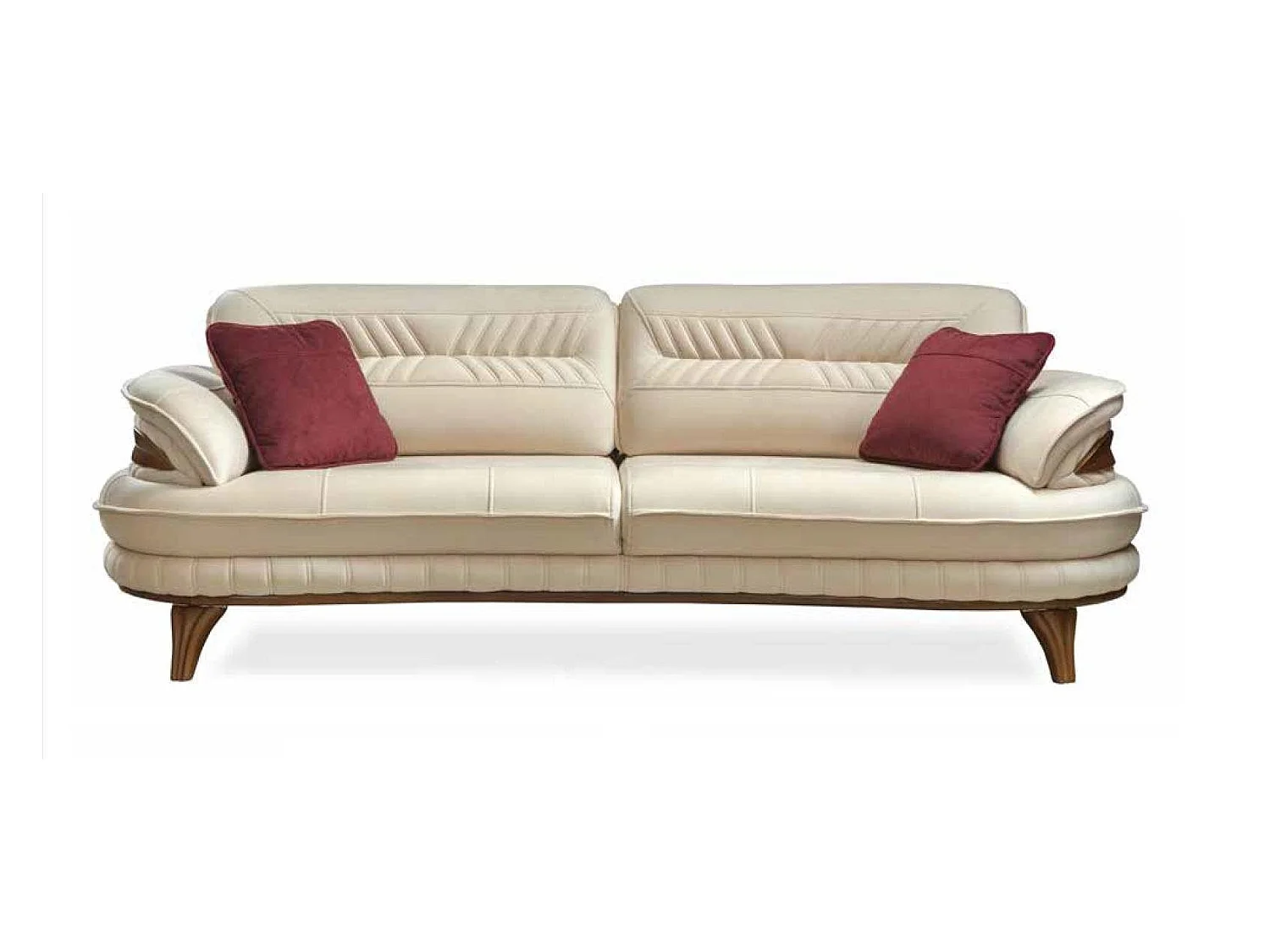 Gruppe Sofagarnitur 3+3+1 Sitzer Luxus Sofa Sessel Sofas Stoff Klassisches Set
