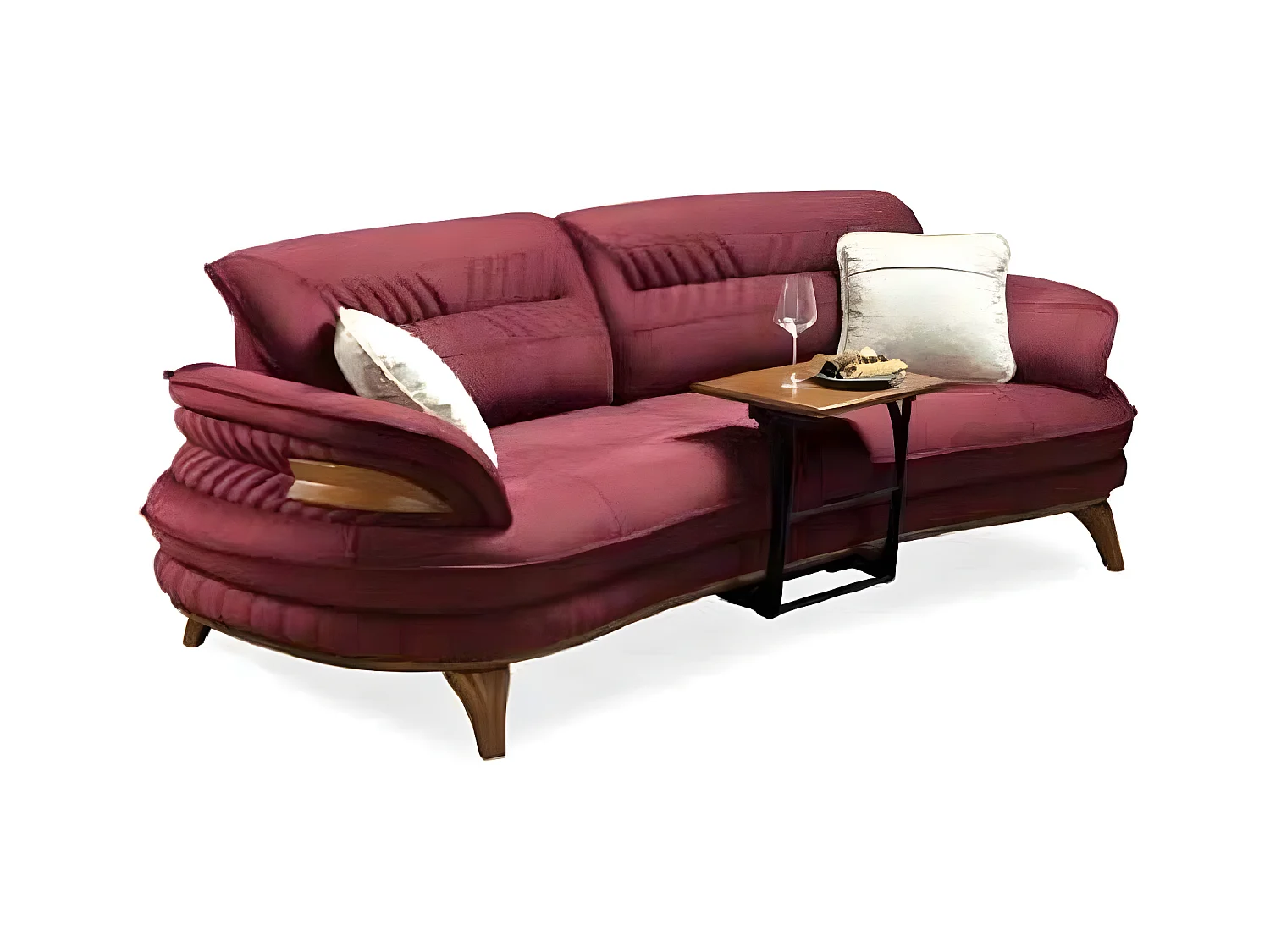 Gruppe Sofagarnitur 3+3+1 Sitzer Luxus Sofa Sessel Sofas Stoff Klassisches Set