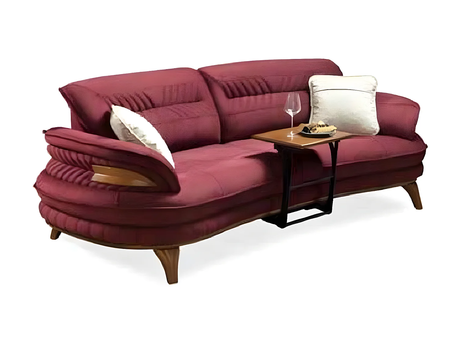 Gruppe Sofagarnitur 3+3+1 Sitzer Luxus Sofa Sessel Sofas Stoff Klassisches Set
