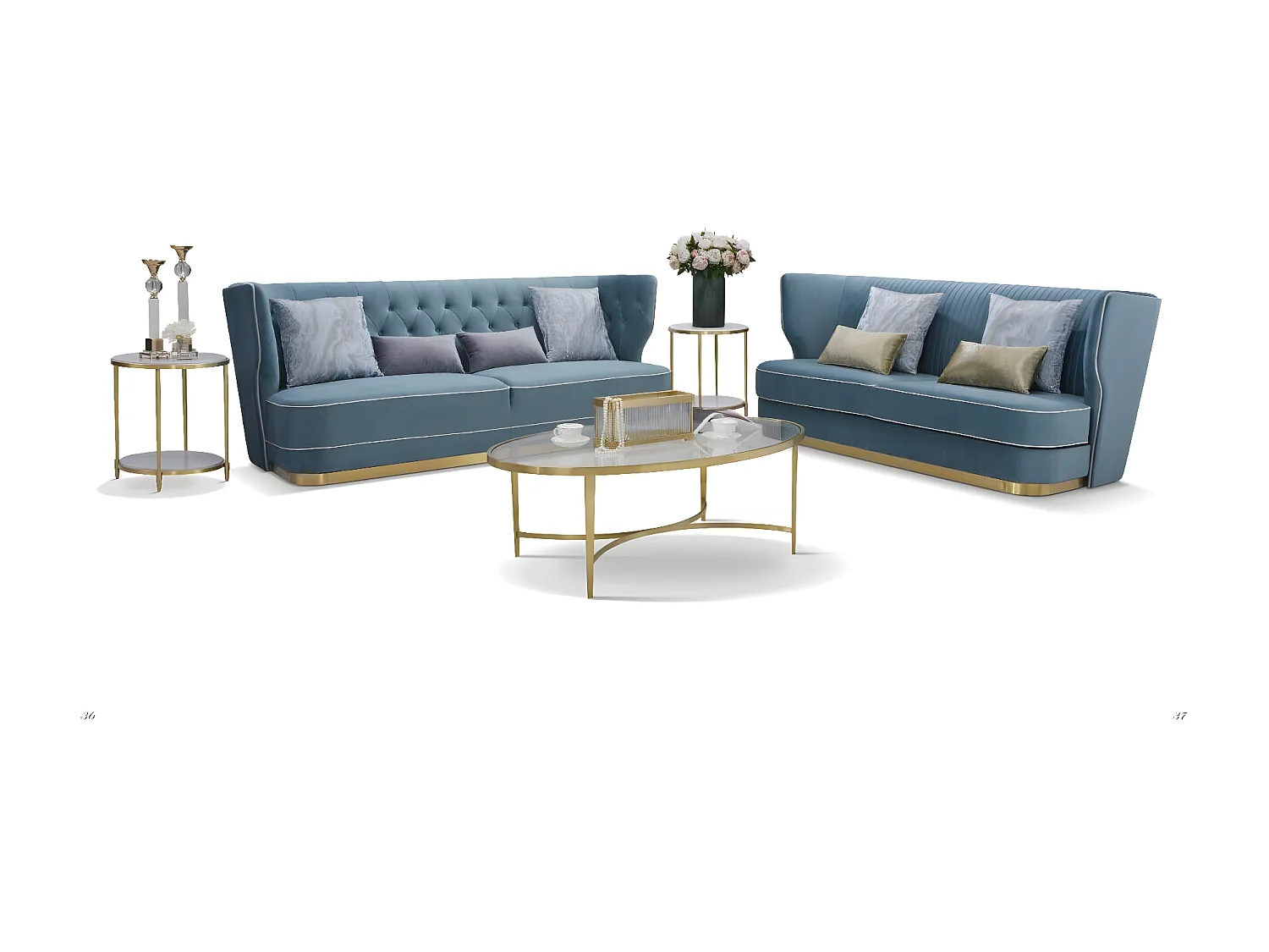 Sofagarnitur 3+2+2 Sitzer Set Design Sofa Polster Couchen Couch Modern Garnitur