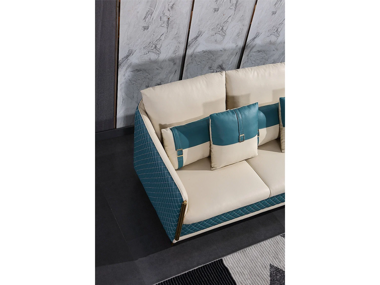 Moderne Sofagarnitur 3+1+1 Sitzer luxus Design Polstermöbel Neu