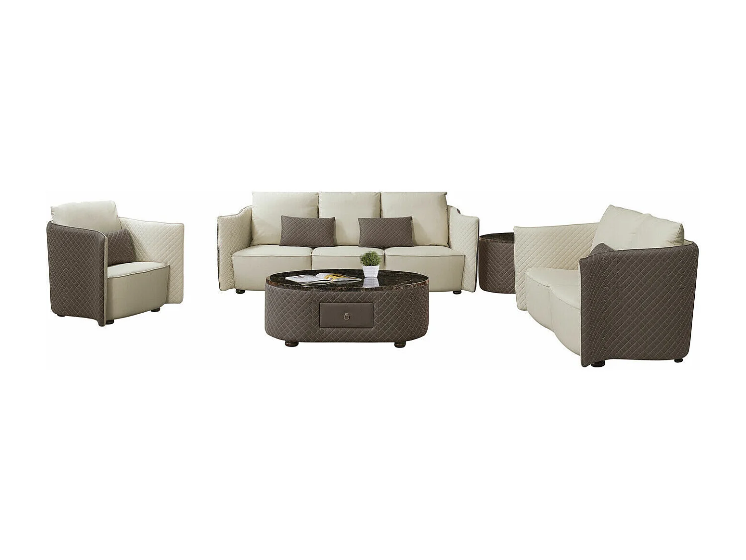 Sofagarnitur 3+2+1 Sitzer Set Design Sofa Polster Couchen Couch Modern Luxus Neu