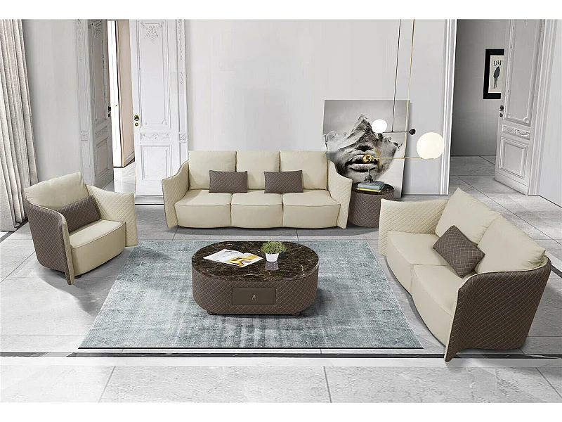 Sofagarnitur 3+2+1 Sitzer Set Design Sofa Polster Couchen Couch Modern Luxus Neu