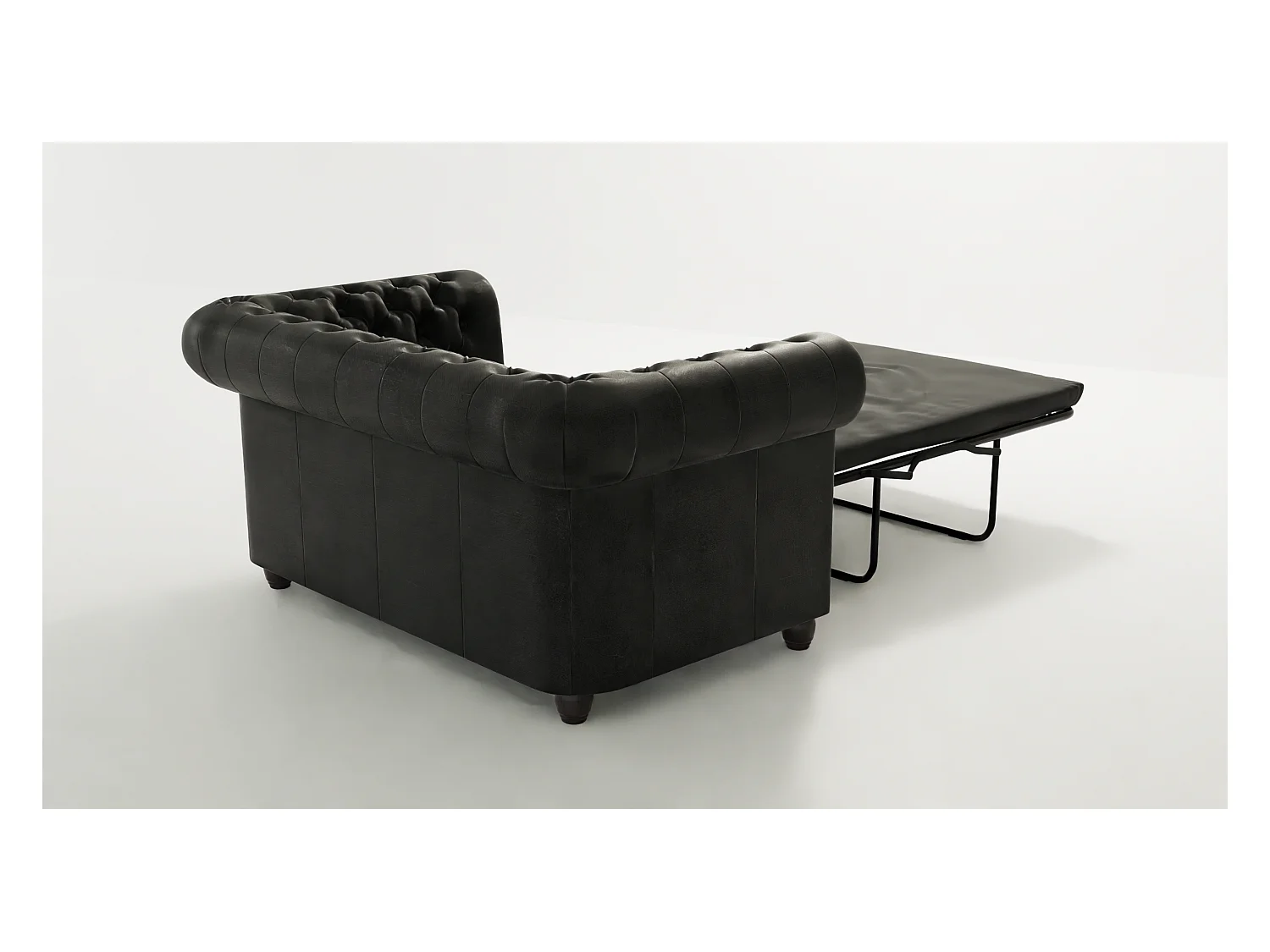 Selena 2-Sitzer Chesterfield Sofa mit Schlaffunktion Vintage Optik Microfaser