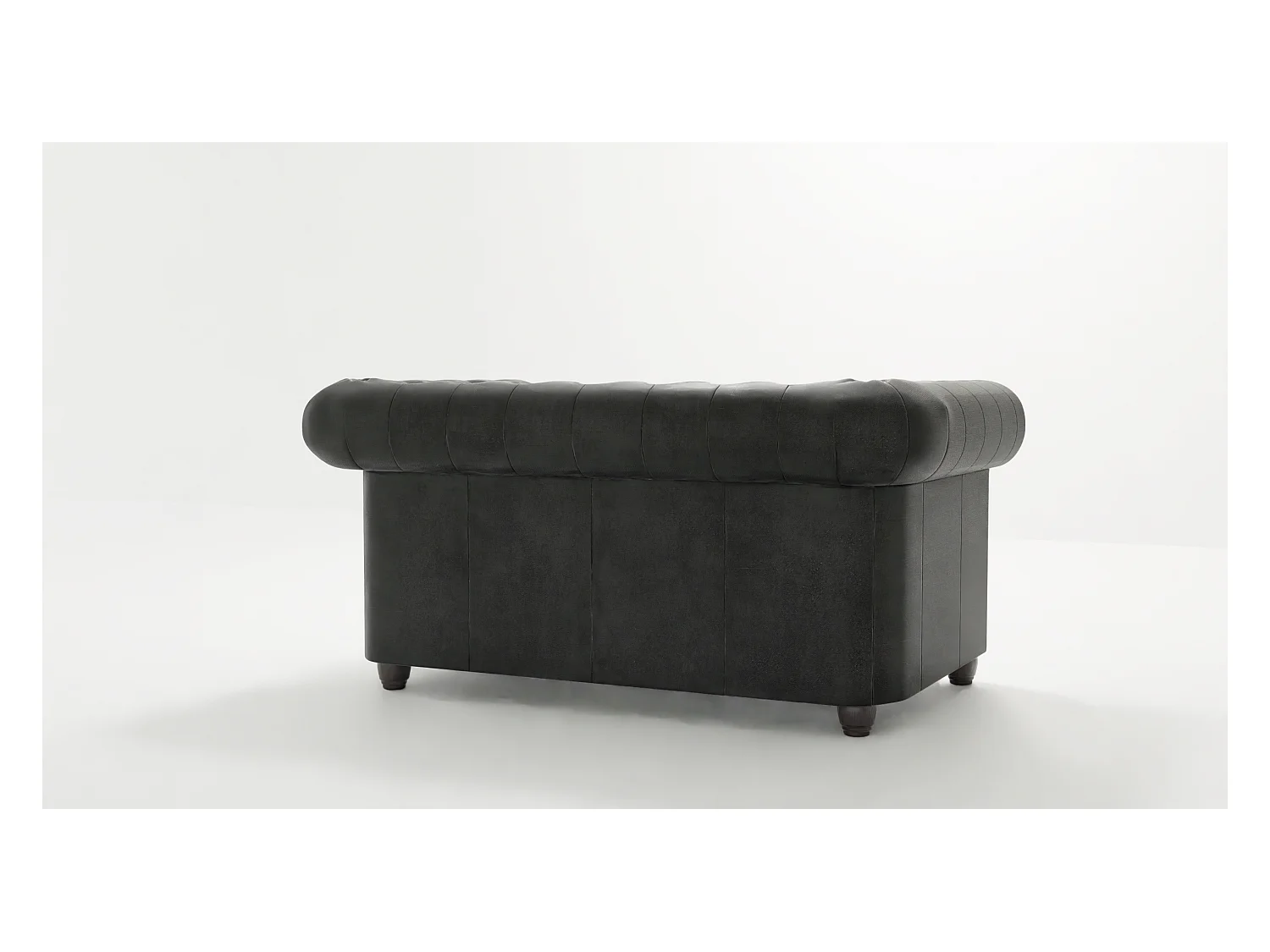 Selena 2-Sitzer Chesterfield Sofa mit Schlaffunktion Vintage Optik Microfaser