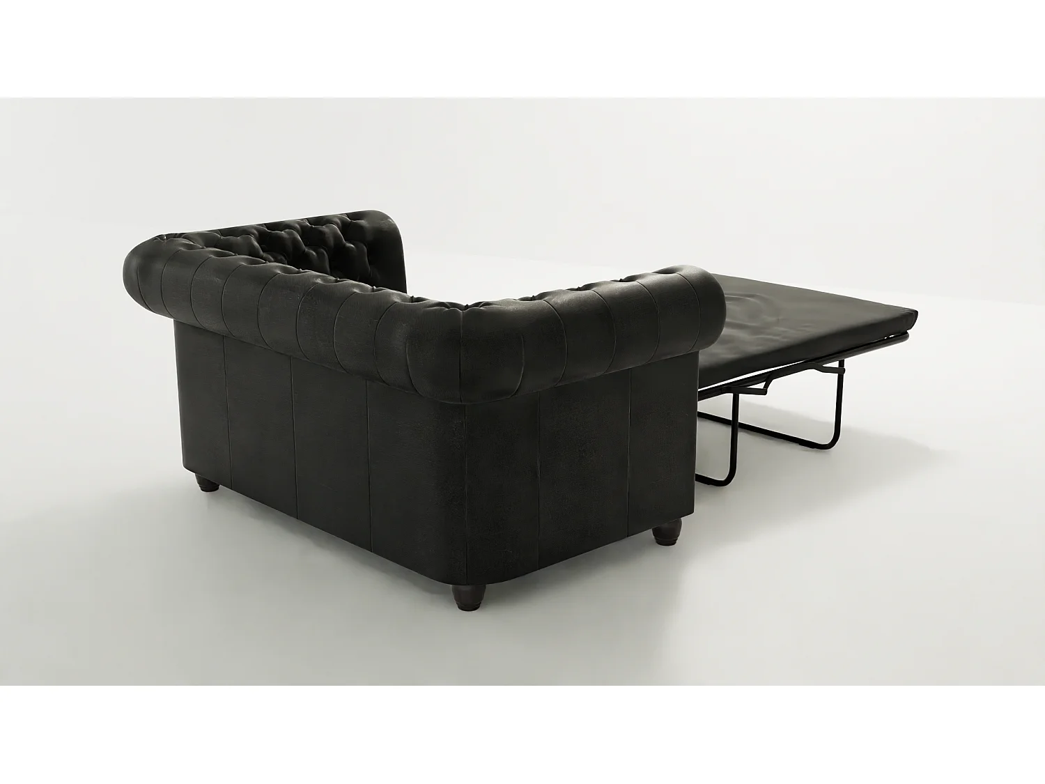 Selena 2-Sitzer Chesterfield Sofa mit Schlaffunktion Vintage Optik Microfaser