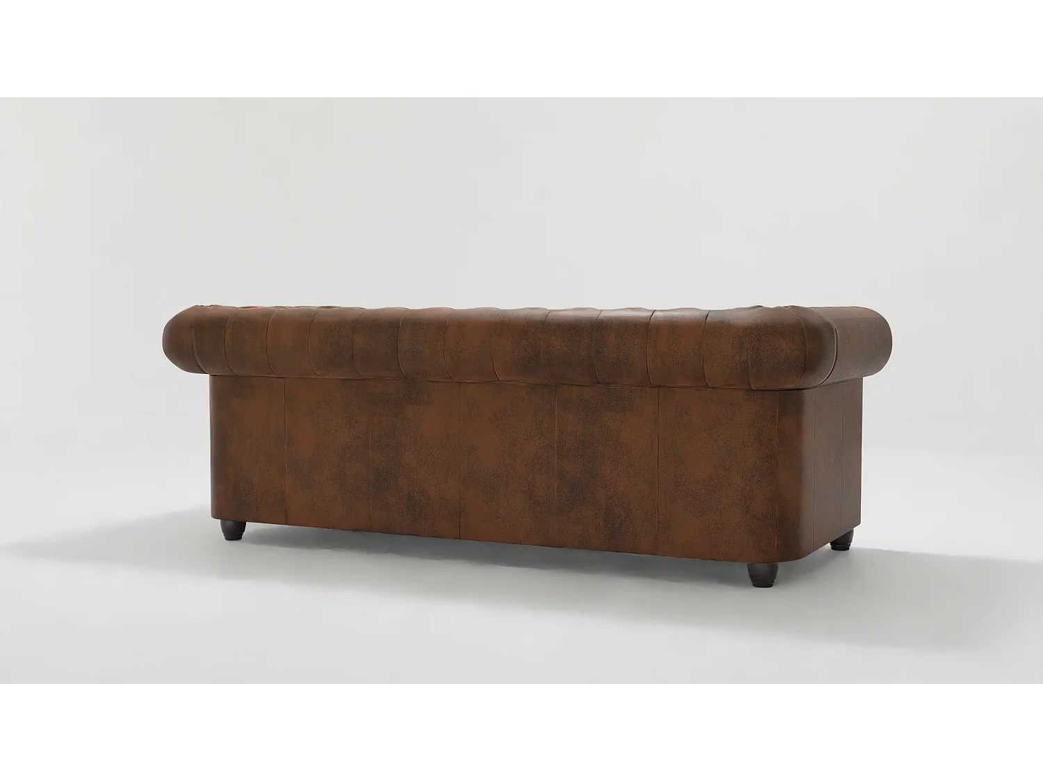 Selena 3-Sitzer Chesterfield Sofa mit Schlaffunktion Vintage Optik Microfaser