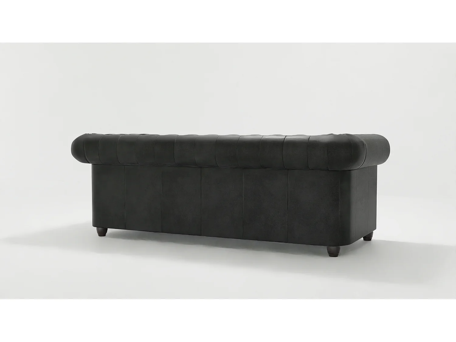 Selena 3-Sitzer Chesterfield Sofa mit Schlaffunktion Vintage Optik Microfaser