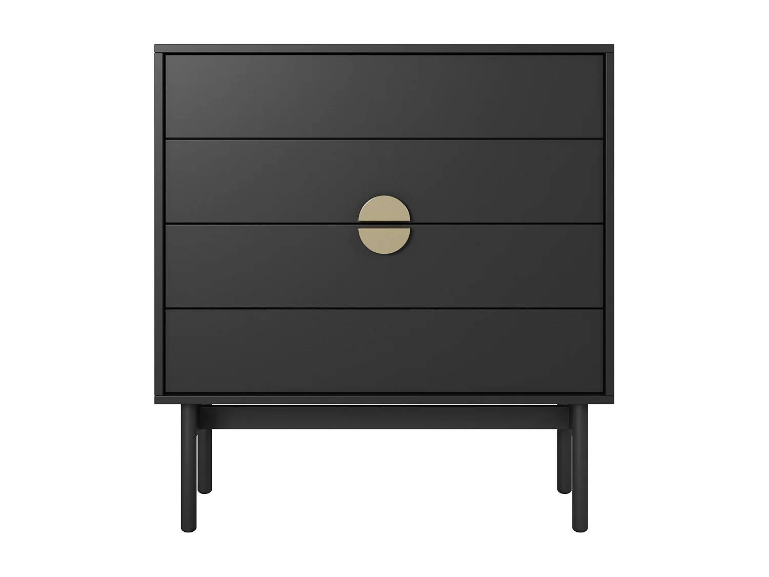 Commode à tiroirs - 85 cm - noir - STOON