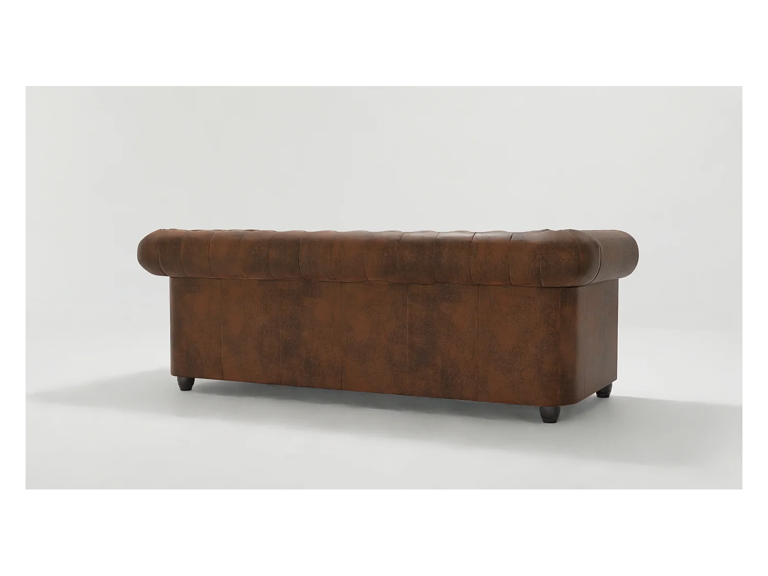 Selena 3-Sitzer Chesterfield Sofa Vintage Optik Microfaser
