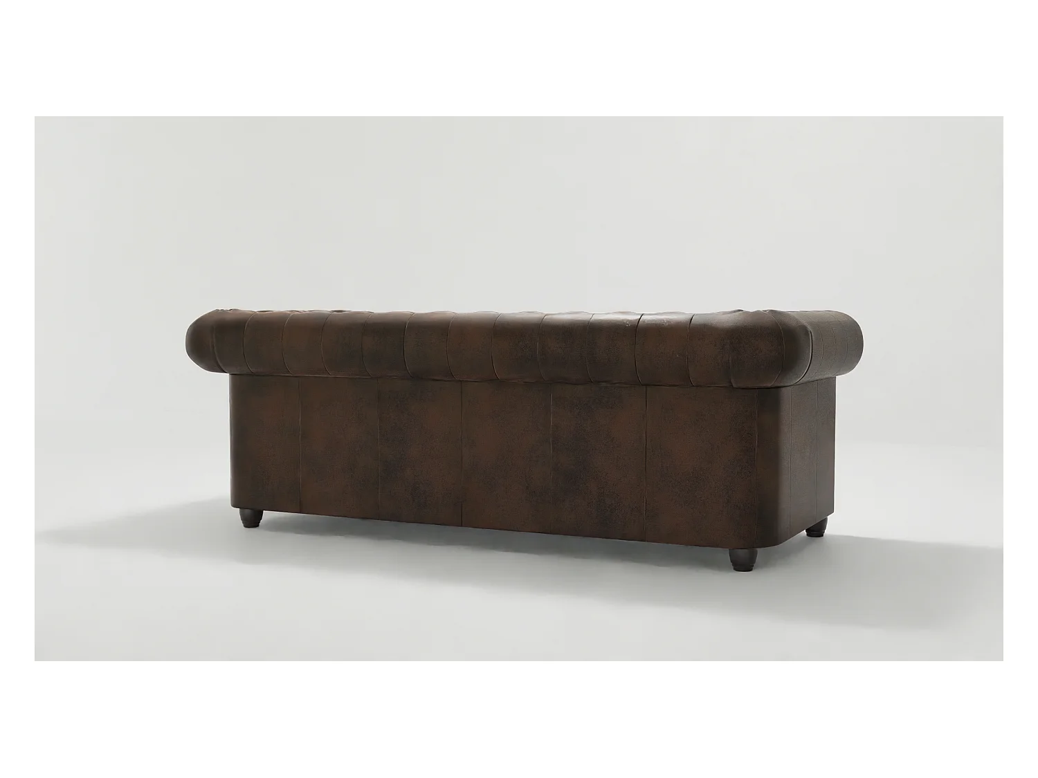 Selena 3-Sitzer Chesterfield Sofa Vintage Optik Microfaser
