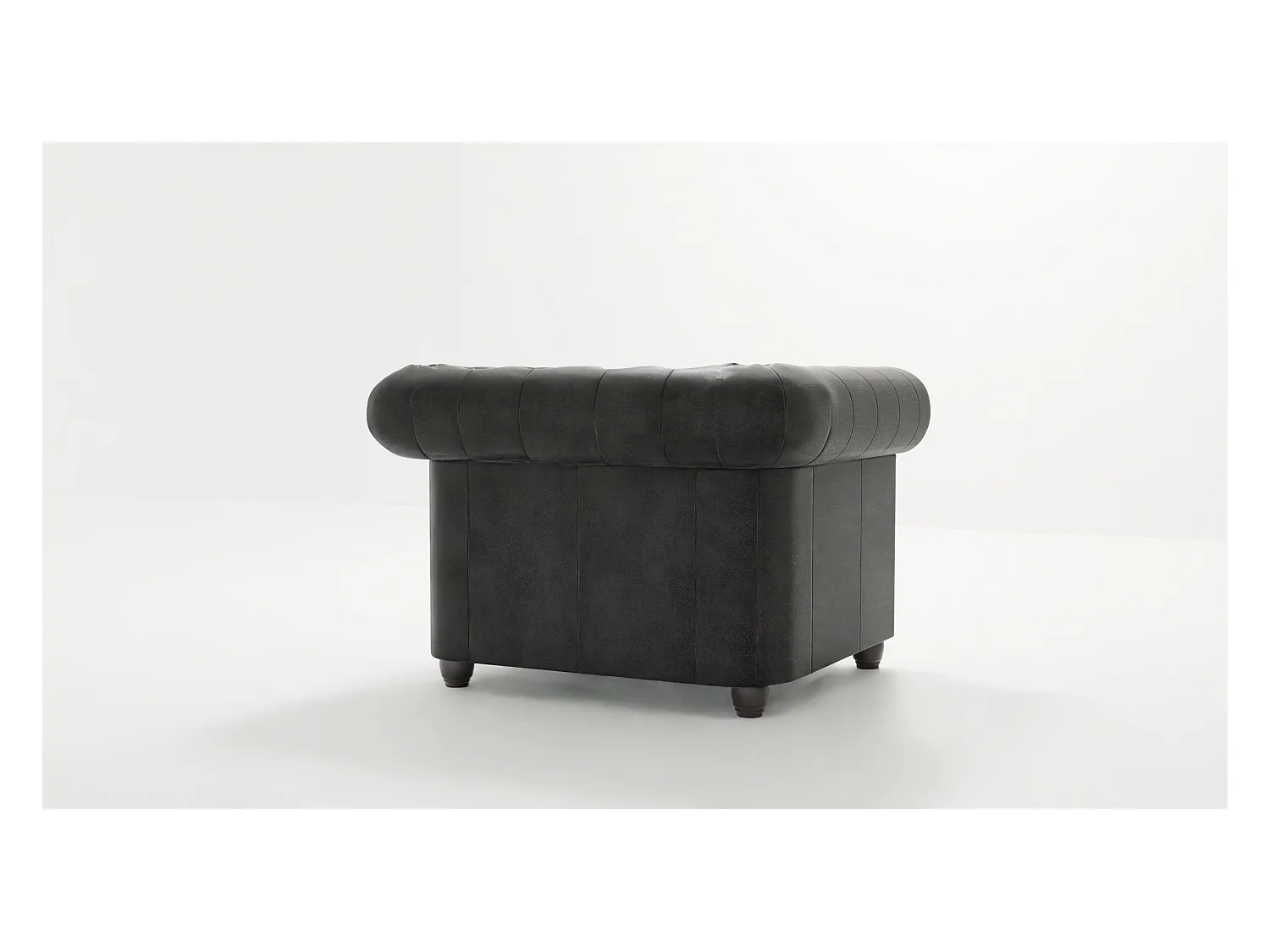 Selena Chesterfield Sessel Vintage Optik Microfaser