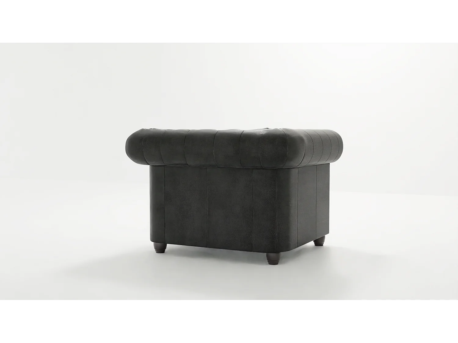 Selena Chesterfield Sessel Vintage Optik Microfaser