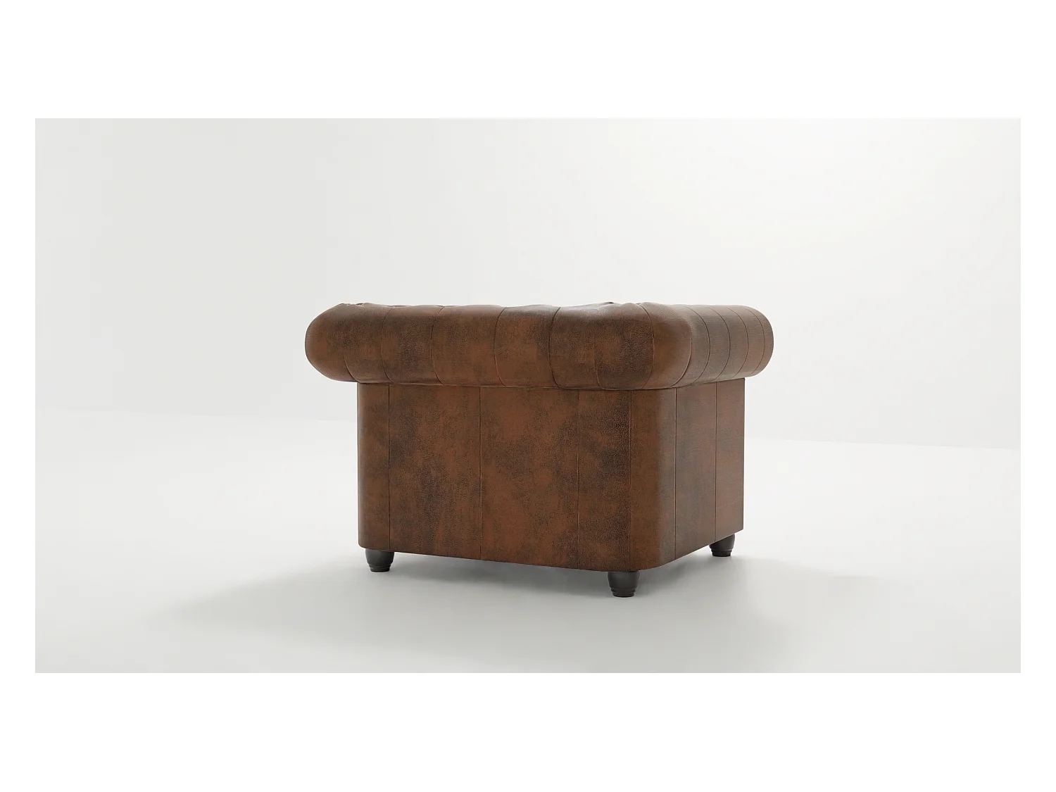 Selena Chesterfield Sessel Vintage Optik Microfaser