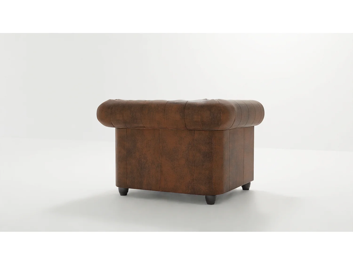 Selena Chesterfield Sessel Vintage Optik Microfaser