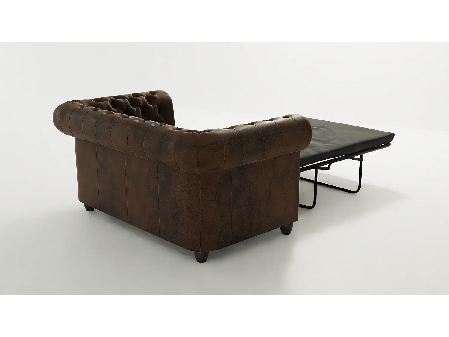 Chesterfield Selena Polstergarnitur mit Schlaffunktion 3+2+1 Vintage Optik Microfaser