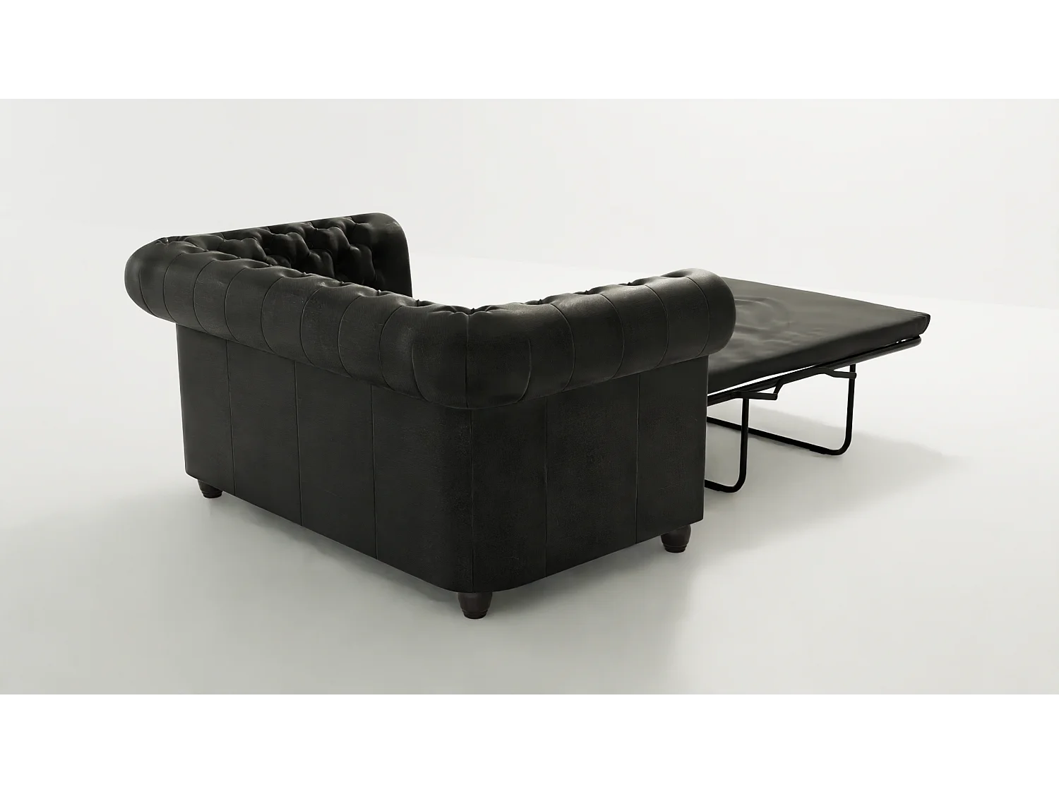 Chesterfield Selena Polstergarnitur mit Schlaffunktion 3+2+1 Vintage Optik Microfaser