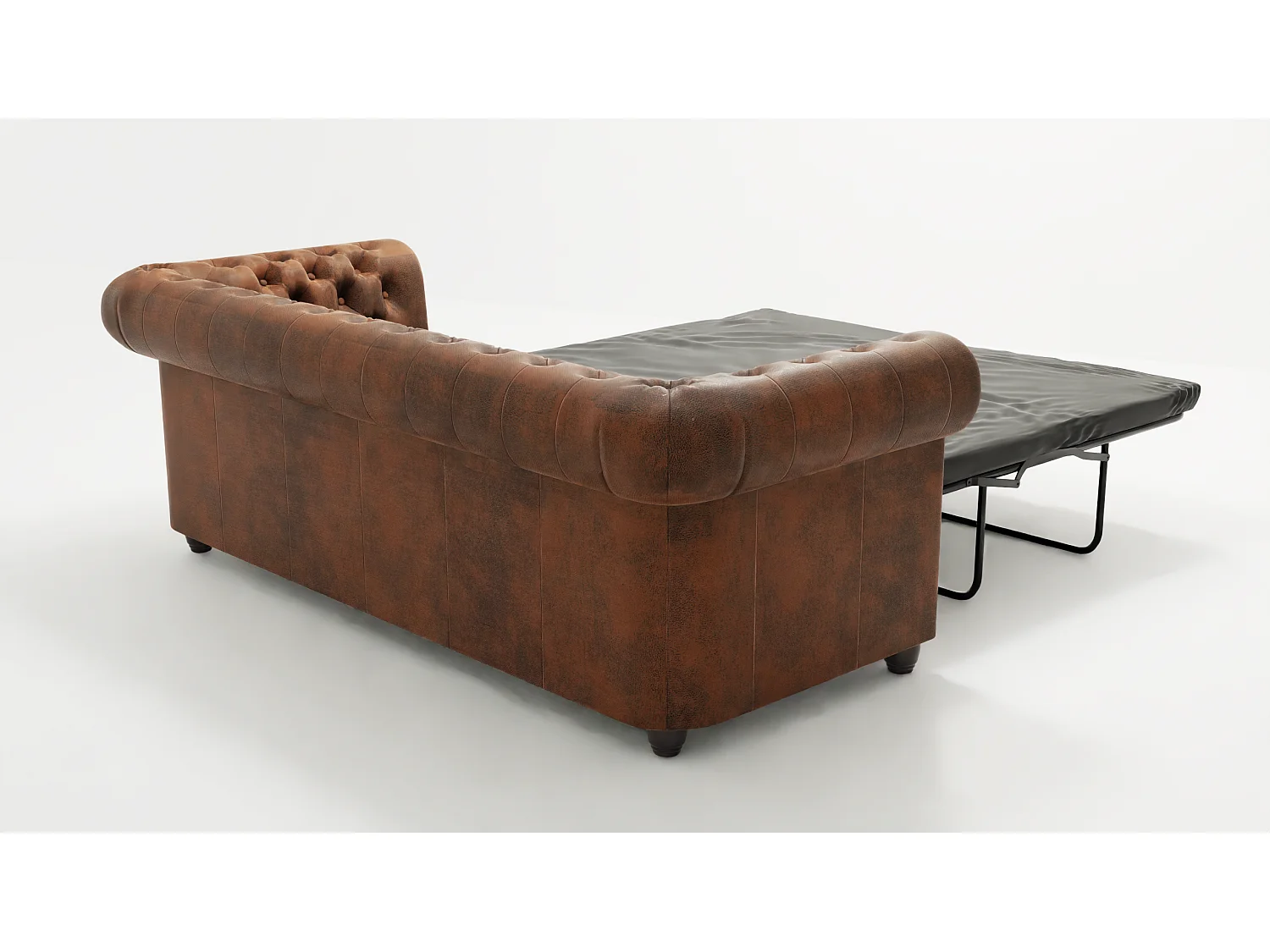 Chesterfield Selena Polstergarnitur mit Schlaffunktion 3+2+1 Vintage Optik Microfaser