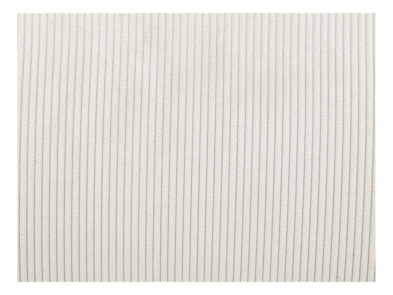 Lot de 6 chaises en velours côtelé et bois d'hévéa - Blanc - TORIEL