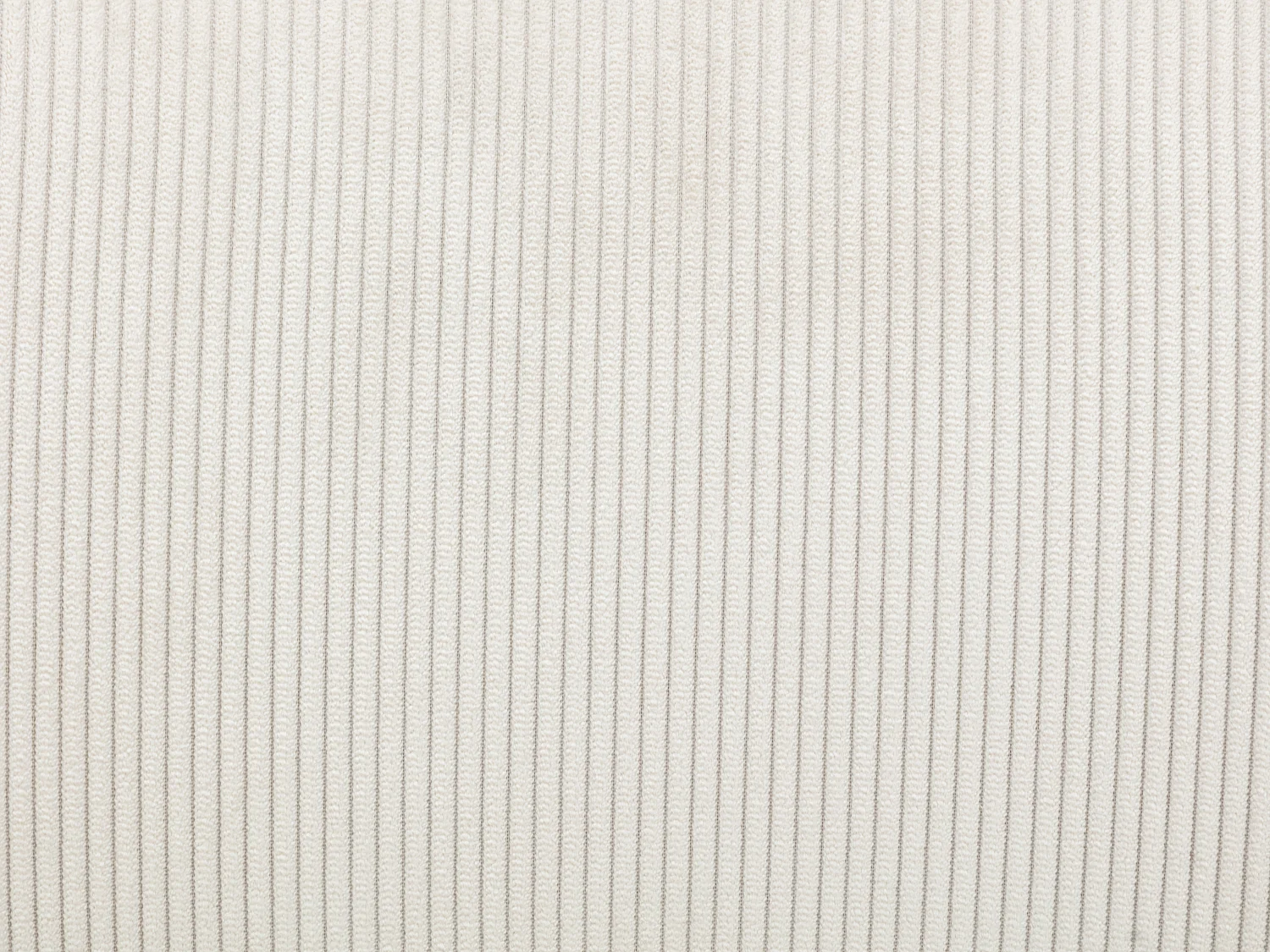 Lot de 6 chaises en velours côtelé et bois d'hévéa - Blanc - TORIEL