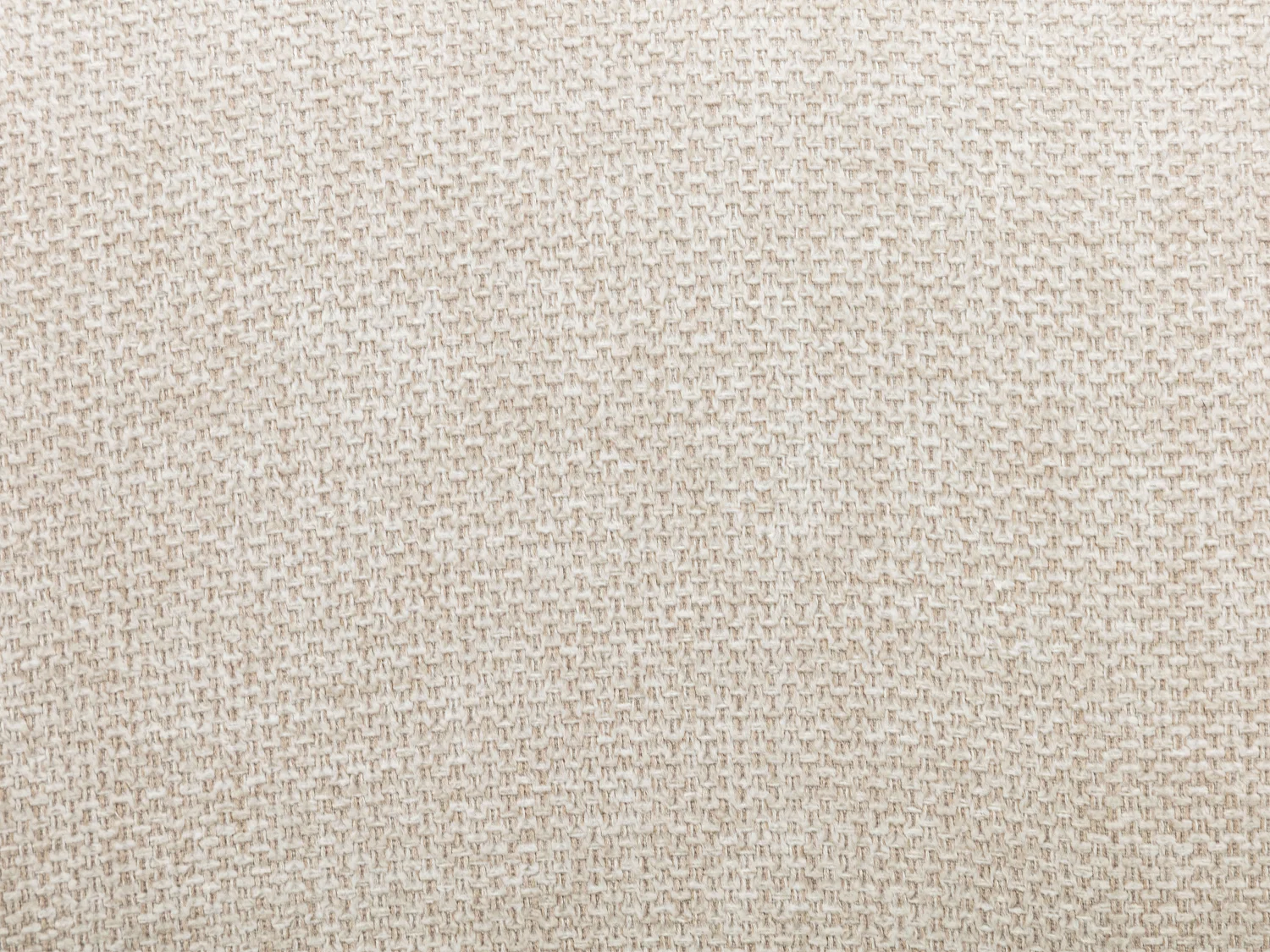 Lot de 6 chaises en tissu et bois d'hévéa - Beige - ISADIO