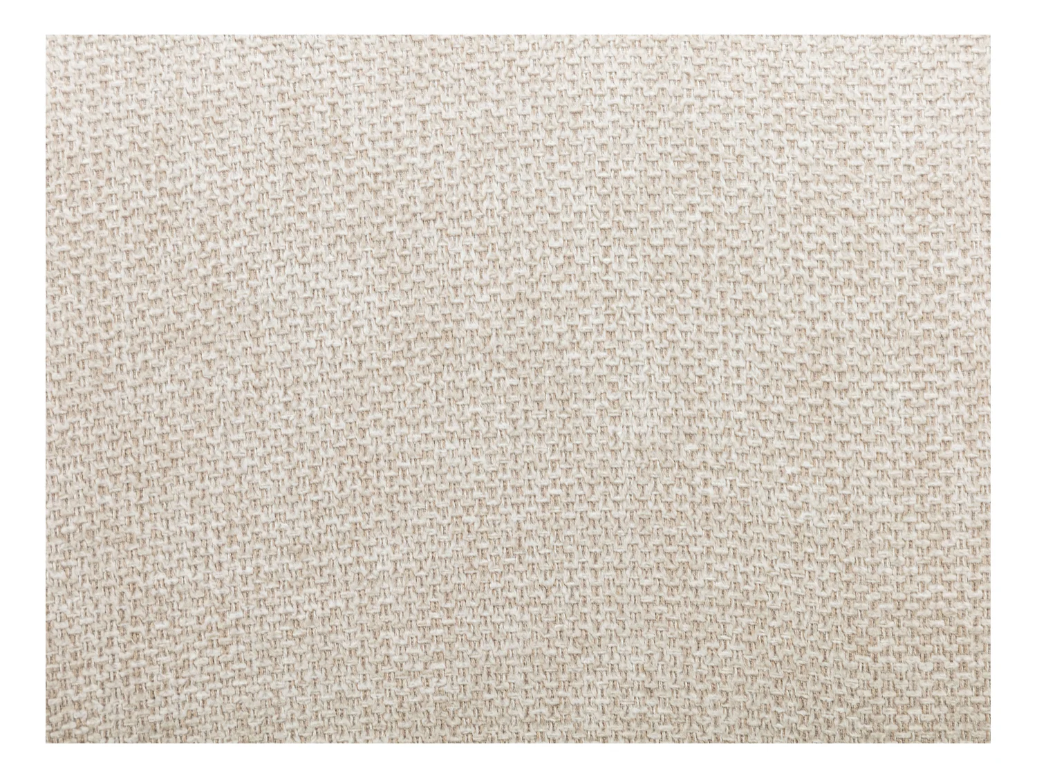 Lot de 6 chaises en tissu et bois d'hévéa - Beige - ISADIO